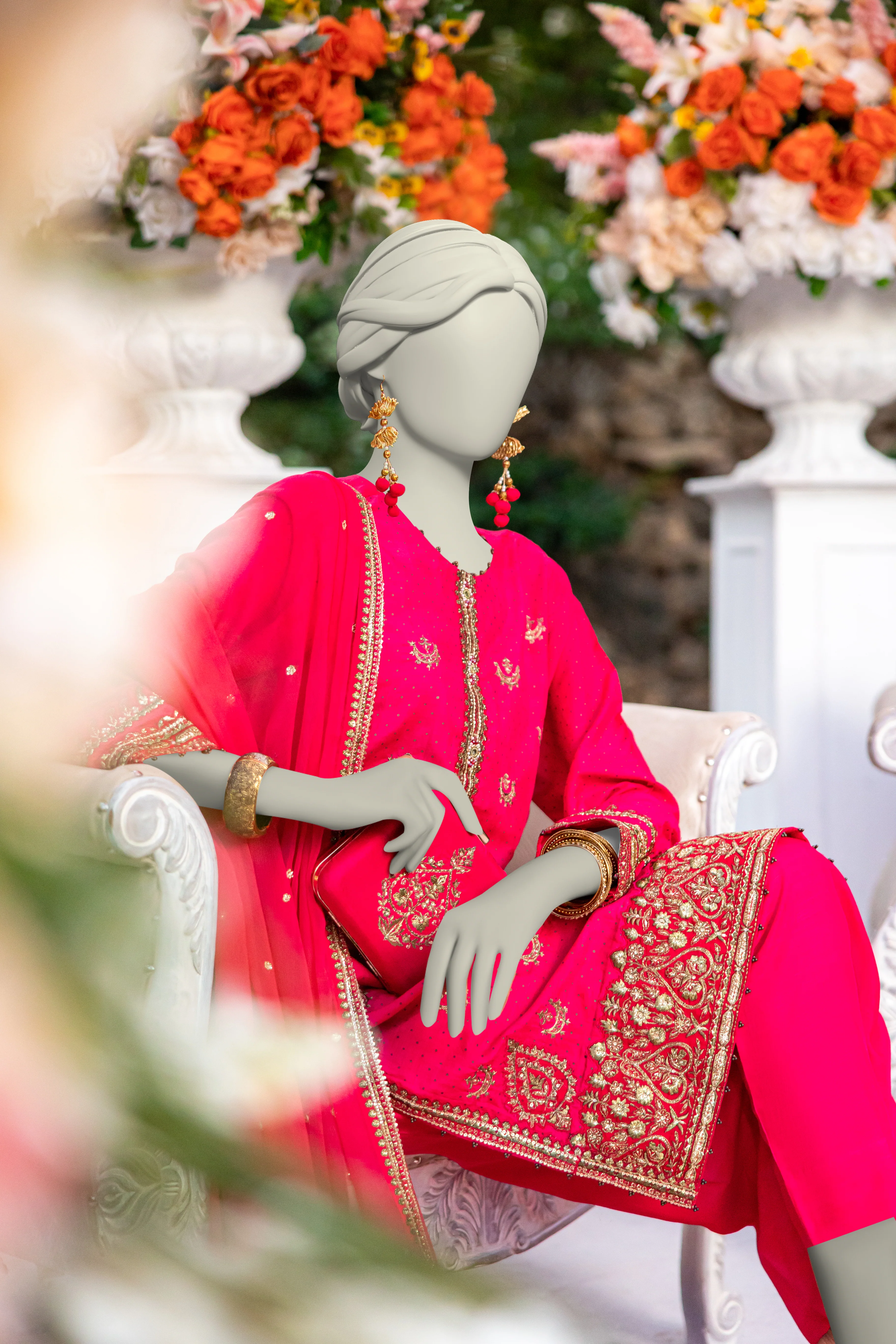 PINK RAW SILK 3PC STITCHED | JJPW-W-JPS-24-3951 FB/INARA-6 - Image 2