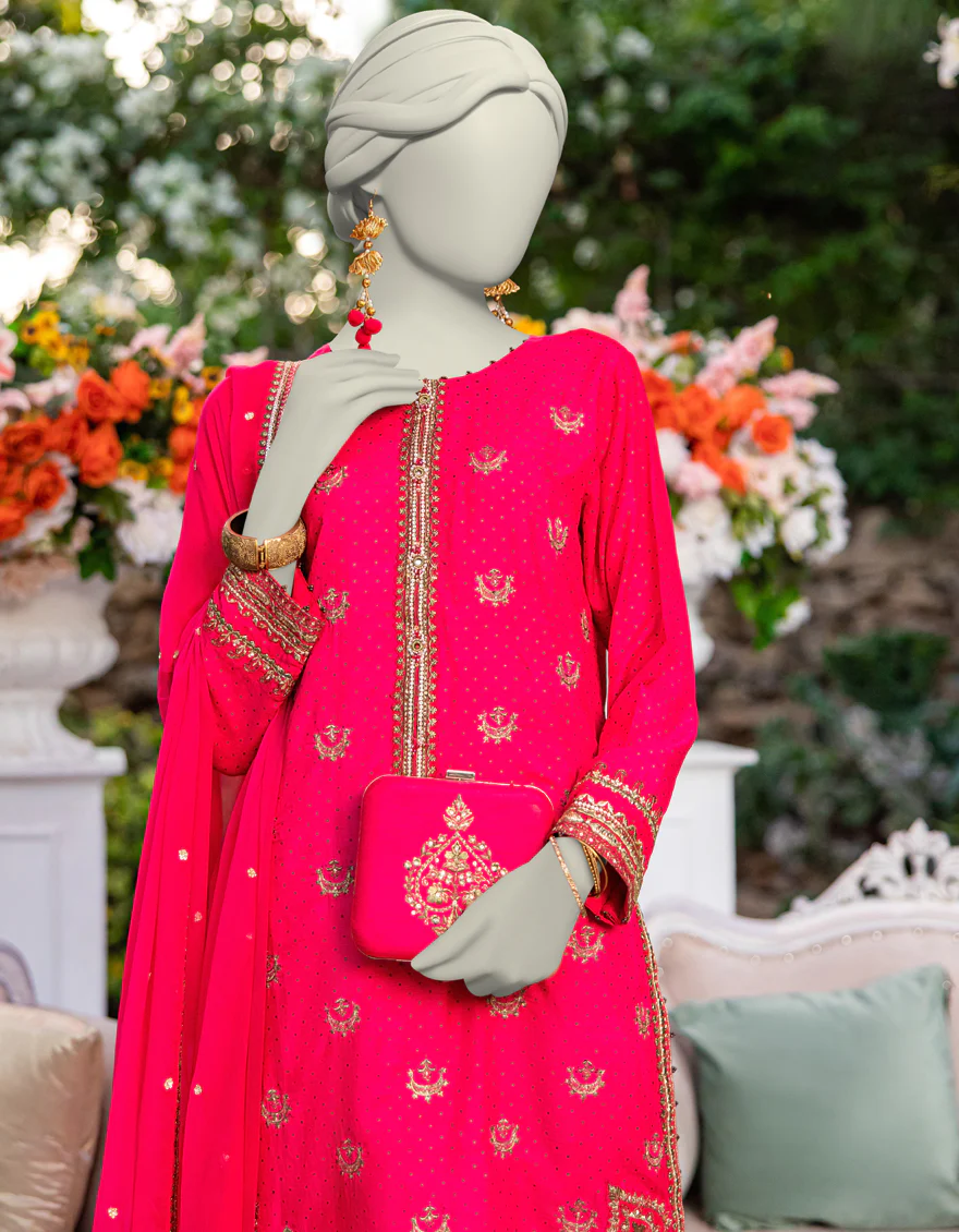 PINK RAW SILK 3PC STITCHED | JJPW-W-JPS-24-3951 FB/INARA-6 - Image 4