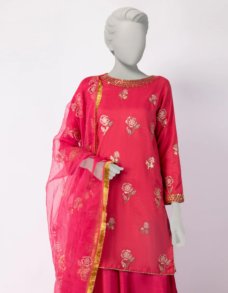 PINK PAPER COTTON 3PC STITCHED | JJPW-W-JPS-25-3946 FB/DANEEN-03 - Image 2