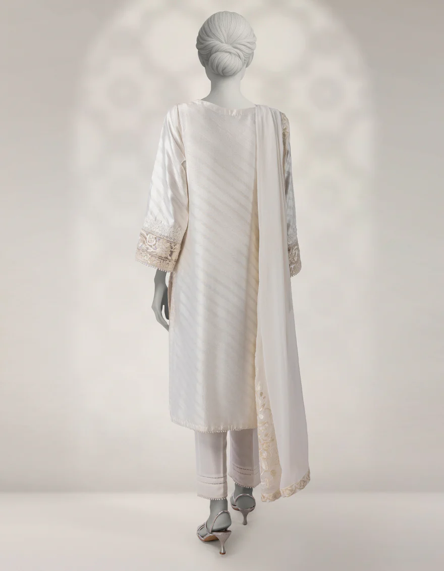 WHITE JACQUARD 3PC STITCHED | JJPW-W-JPS-25-3950 FB/MUSE-1 - Image 3