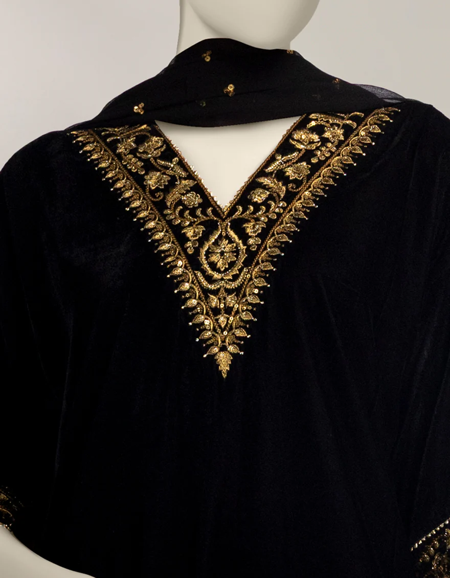 BLACK VELVET 3PC STITCHED | JJPW-W-JPS-25-3963 FB/INARA-10 - Image 3