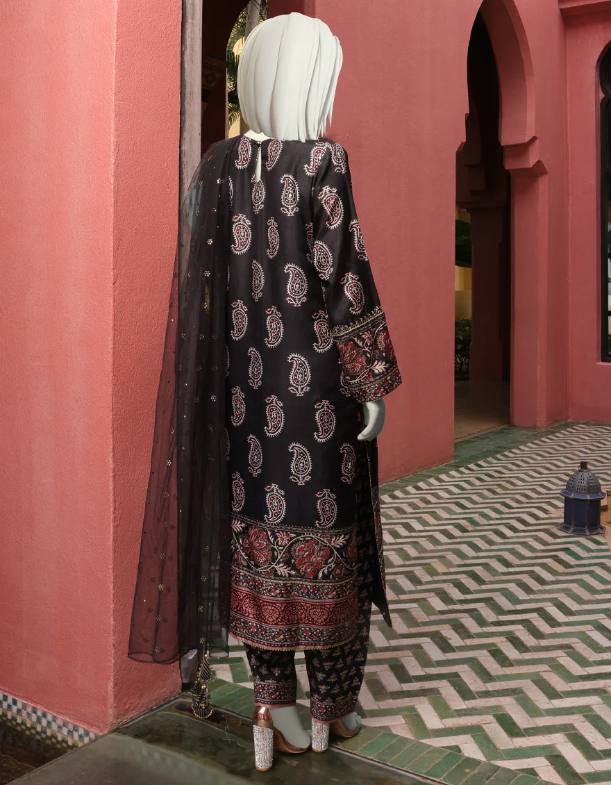 BLACK SILK 3PC STITCHED | JJPW-W-JPS-US-22-3945 FB/BADASAL - Image 2