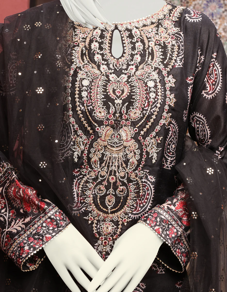 BLACK SILK 3PC STITCHED | JJPW-W-JPS-US-22-3945 FB/BADASAL - Image 3