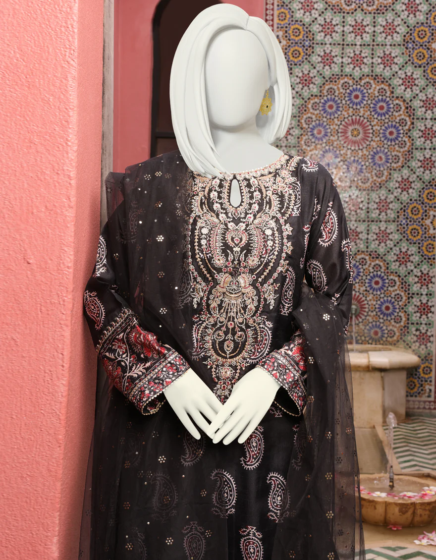 BLACK SILK 3PC STITCHED | JJPW-W-JPS-US-22-3945 FB/BADASAL - Image 4