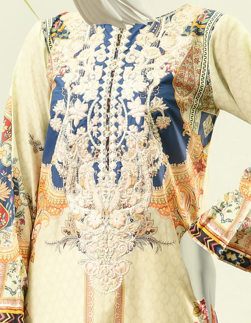 MULTICOLOR CAMBRIC 3PC STITCHED | JJPW-W-JPWS-US-22-407 FB/SALVINA - Image 3