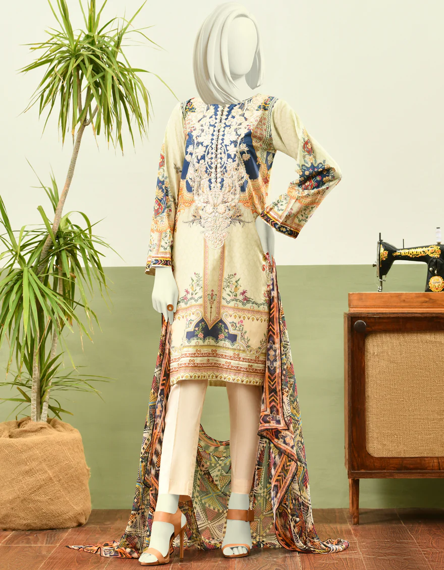 MULTICOLOR CAMBRIC 3PC STITCHED | JJPW-W-JPWS-US-22-407 FB/SALVINA - Image 4