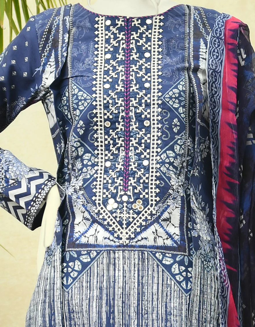 BLUE CAMBRIC 3PC STITCHED | JJPW-W-JPWS-US-22-408 FB/AZUL - Image 3