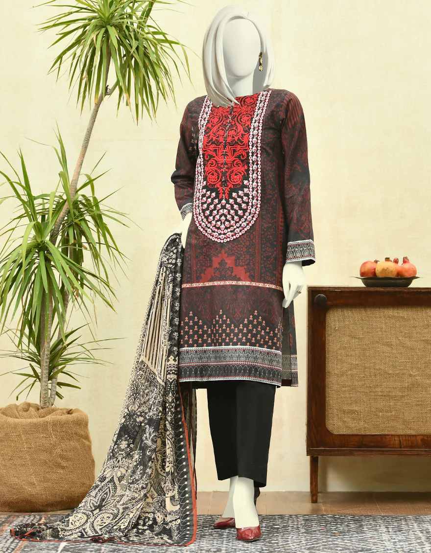 BLACK CAMBRIC 3PC STITCHED | JJPW-W-JPWS-US-22-410 FB/TRADITION - Image 4