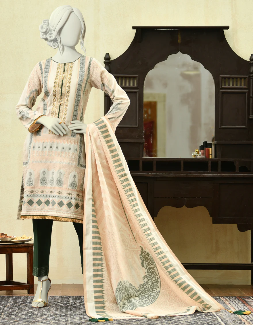 OFF-WHITE JACQUARD 3PC STITCHED | JJPW-W-JPWS-US-22-414 FB/NORA - Image 4
