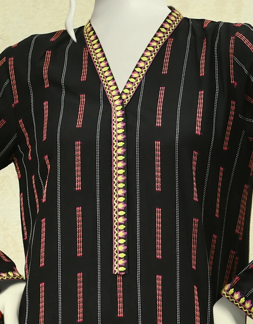 BLACK JACQUARD 3PC STITCHED | JJPW-W-JPWS-US-22-419 FB/CHEETAH - Image 3