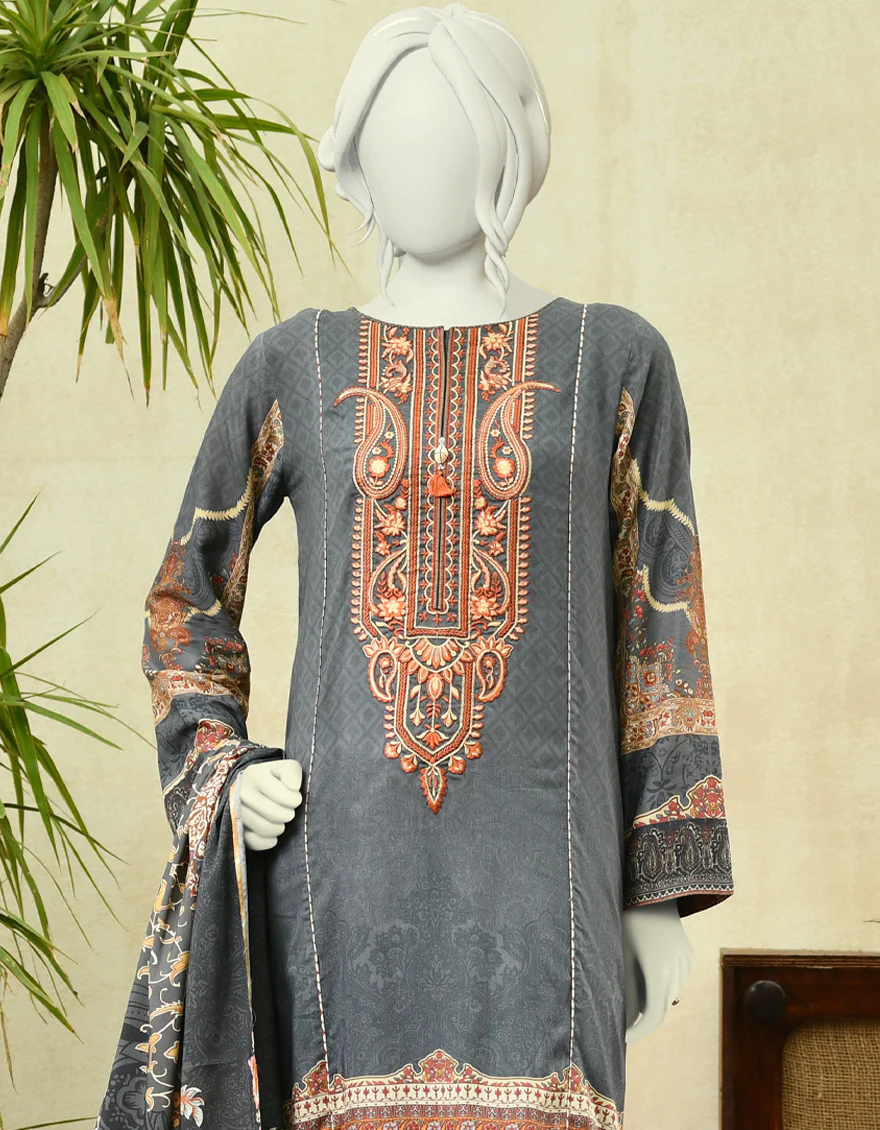 GREY CAMBRIC 3PC STITCHED | JJPW-W-JPWS-US-22-423 FB/CASPER - Image 5