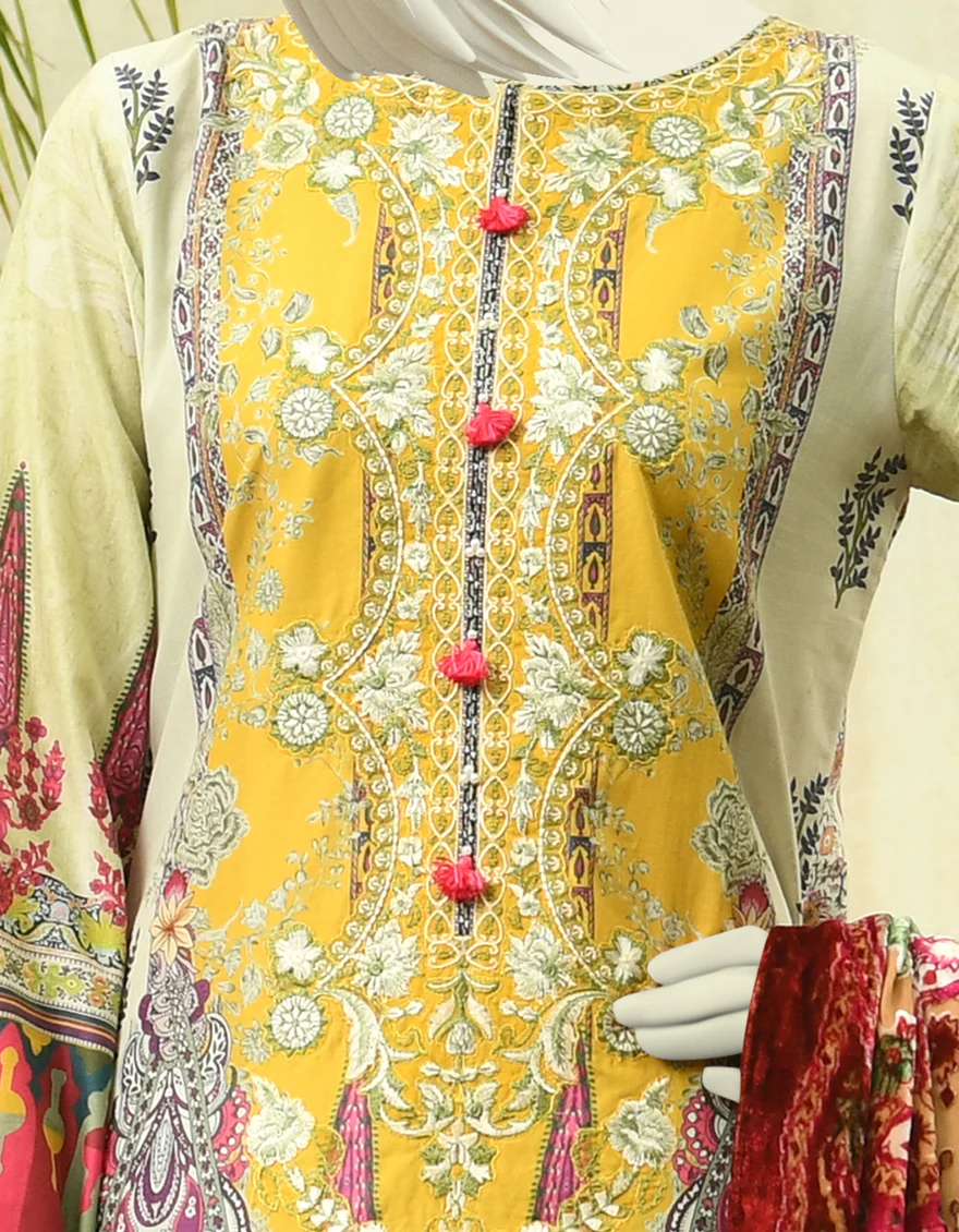 MULTICOLOR CAMBRIC 3PC STITCHED | JJPW-W-JPWS-US-22-429 FB/BRAZIL - Image 3