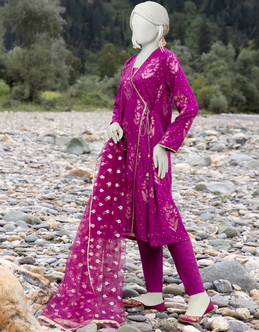 MAGENTA VISCOSE 3PC STITCHED | JJPW-W-JPWS-US-22-463 FF-462 - Image 5