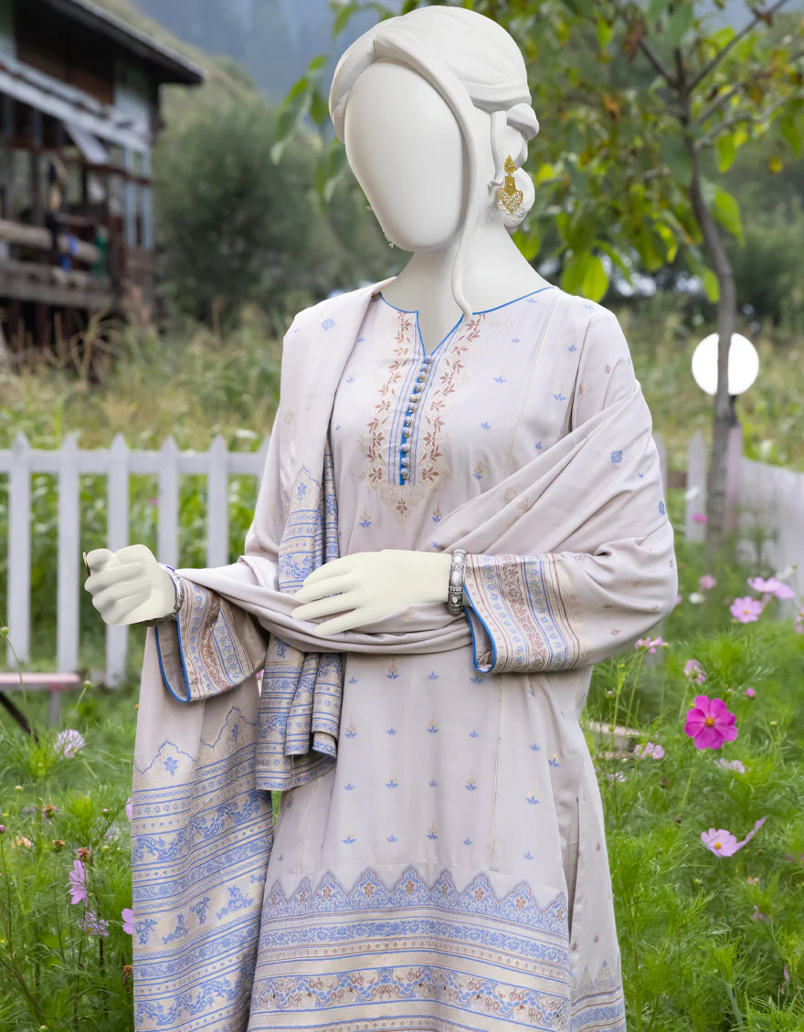 FOAM BLUE KHADDAR 3PC STITCHED | JJPW-W-JPWS-US-22-477 FB/FOAM BLUE - Image 5