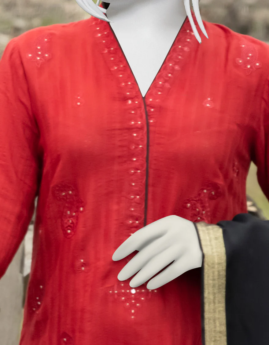RED DOBBY 3PC STITCHED | JJPW-W-JPWS-US-22-479 FB/SHAJAR - Image 3