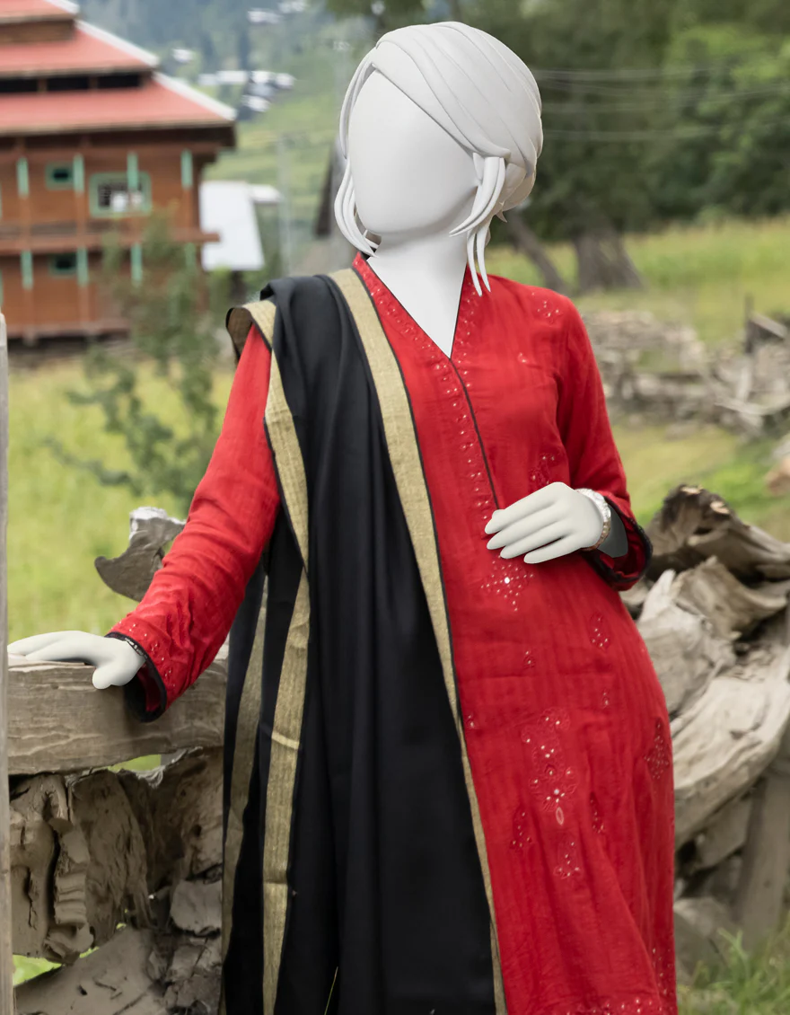 RED DOBBY 3PC STITCHED | JJPW-W-JPWS-US-22-479 FB/SHAJAR - Image 4