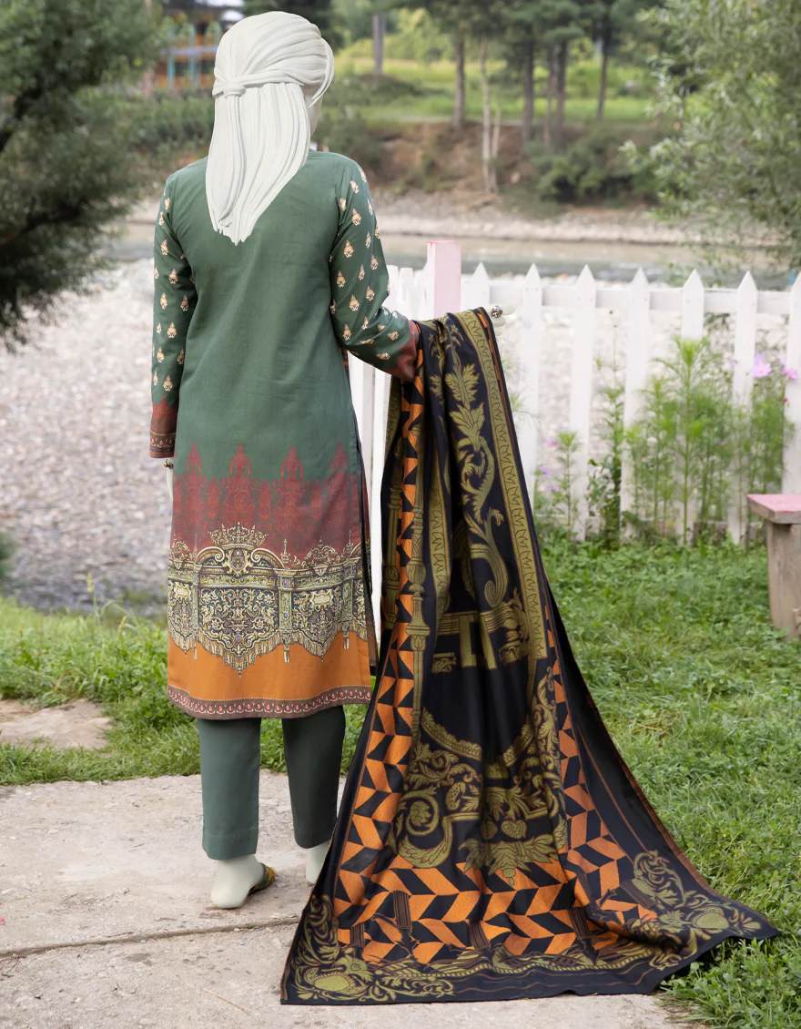 GREEN CAMBRIC 3PC STITCHED | JJPW-W-JPWS-US-22-482 FB/DHANAK (22-5141) - Image 2