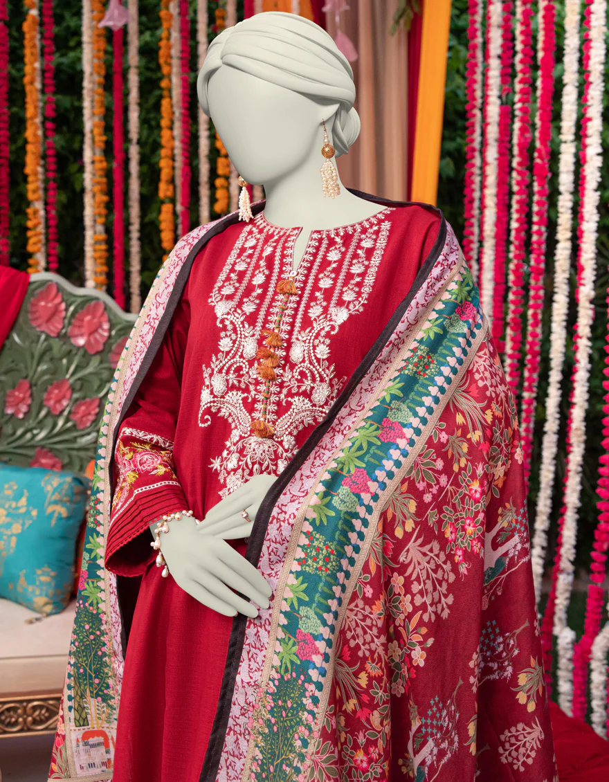 RED DYED 3PC STITCHED | JJPW-W-JW-24-1761 FB/SHIKARGA-02 - Image 2
