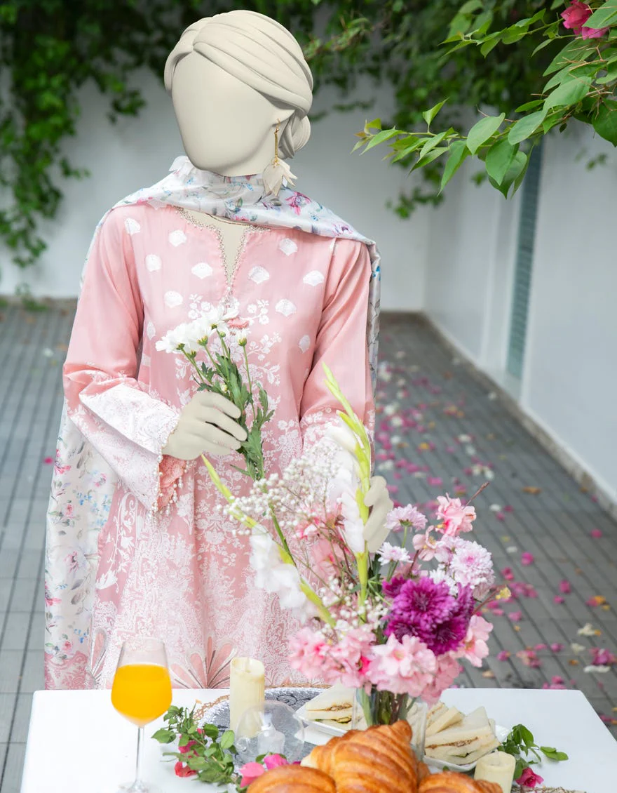 ORANGE RAW SILK 3PC STITCHED | JJPW-W-JW-24-1772 FB/PASTEL-01 - Image 2