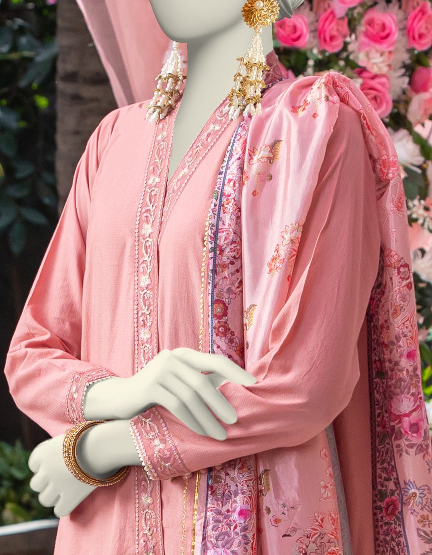 PINK DOBBY 3PC STITCHED | JJPW-W-JW-24-1788 FB/ROYAL HERITAGE-01 - Image 3