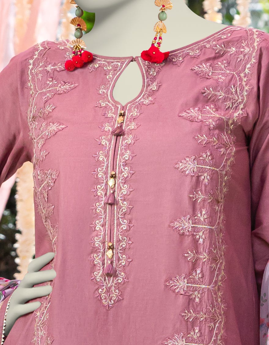 PURPLE DOBBY 3PC STITCHED | JJPW-W-JW-24-1791 FB/ROYAL HARITAGE-4 - Image 2