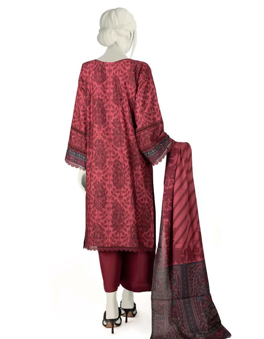 MAROON CAMBRIC 3PC STITCHED | JJPW-W-JW-US-22-1717 FB/LIBROS - Image 2