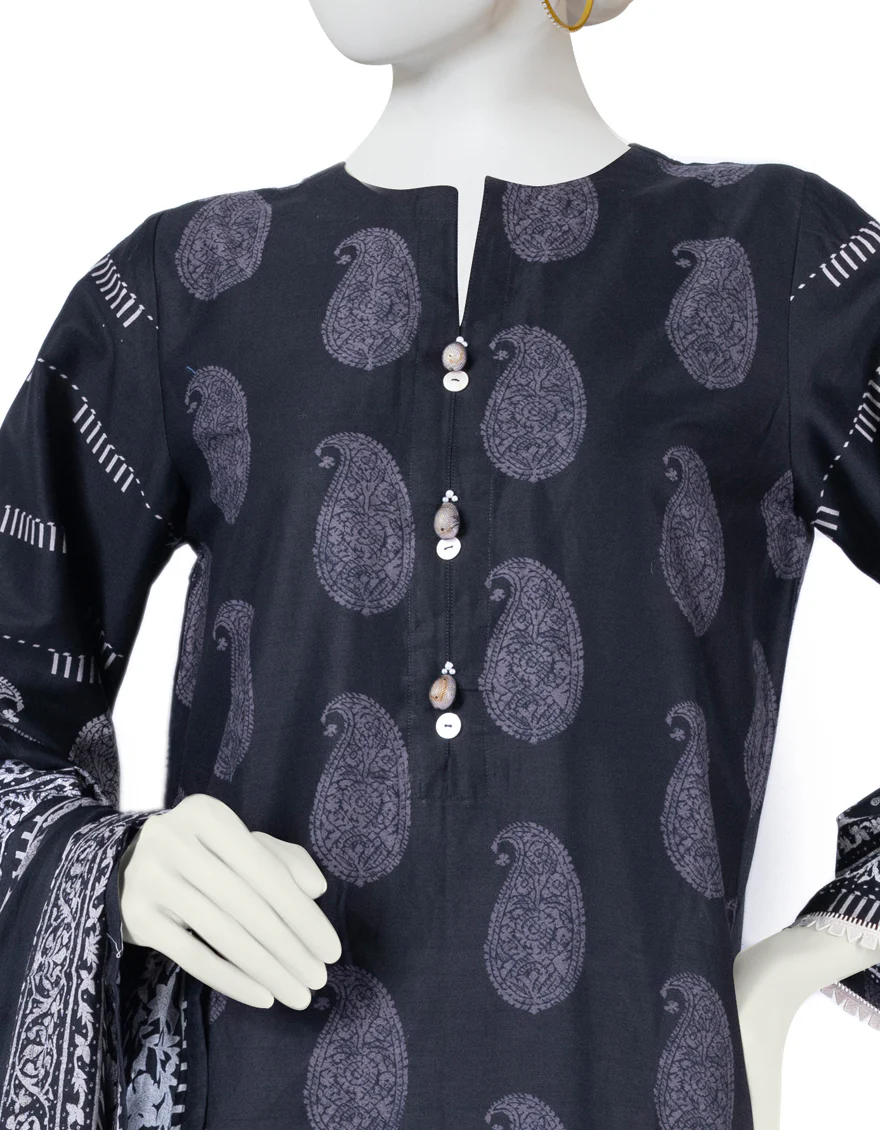 BLACK CAMBRIC 3PC STITCHED | JJPW-W-JW-US-22-1720 FB/COLABA - Image 3