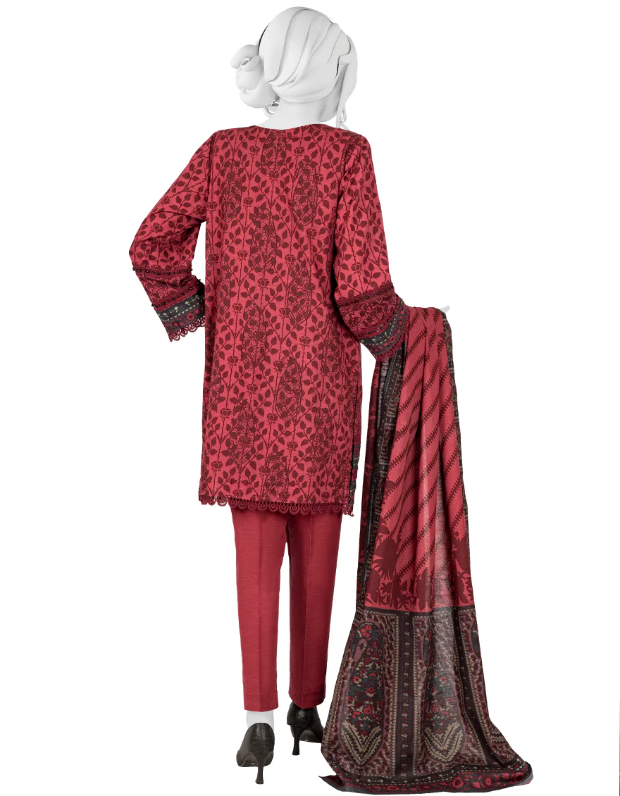 MAROON KHADDAR 3PC STITCHED | JJPW-W-JW-US-22-1721 FB/LIBROS - Image 2
