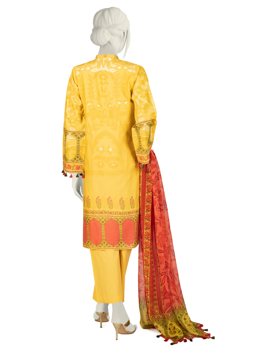 YELLOW CAMBRIC 3PC STITCHED | JJPW-W-JW-US-22-1727 FB/DIA - Image 2