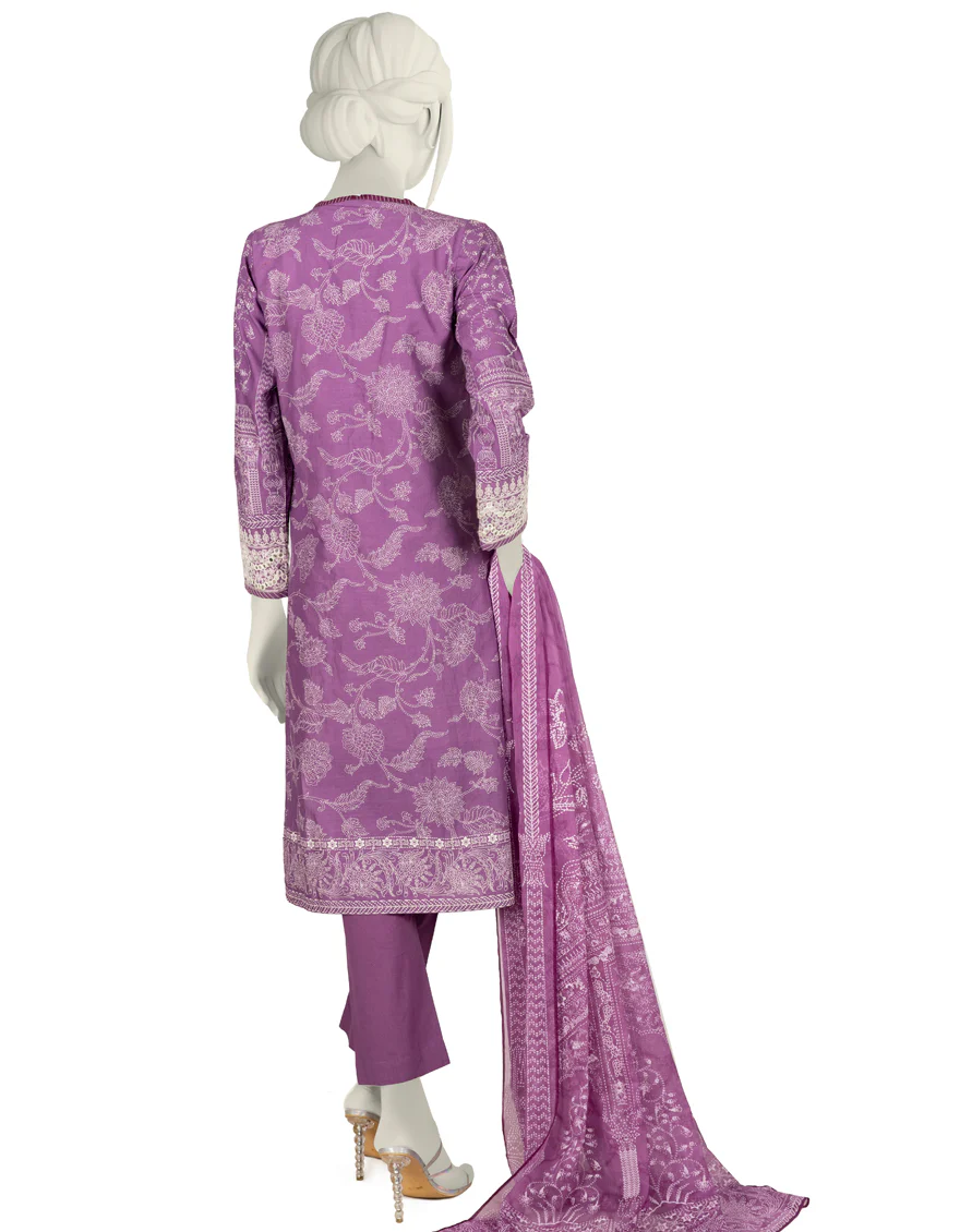 PURPLE CAMBRIC 3PC STITCHED | JJPW-W-JW-US-22-1737 FB/SHASHOK - Image 2