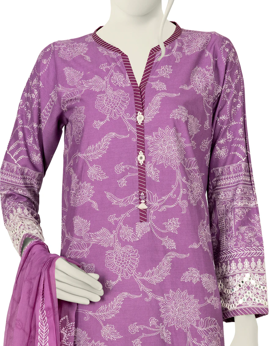 PURPLE CAMBRIC 3PC STITCHED | JJPW-W-JW-US-22-1737 FB/SHASHOK - Image 3
