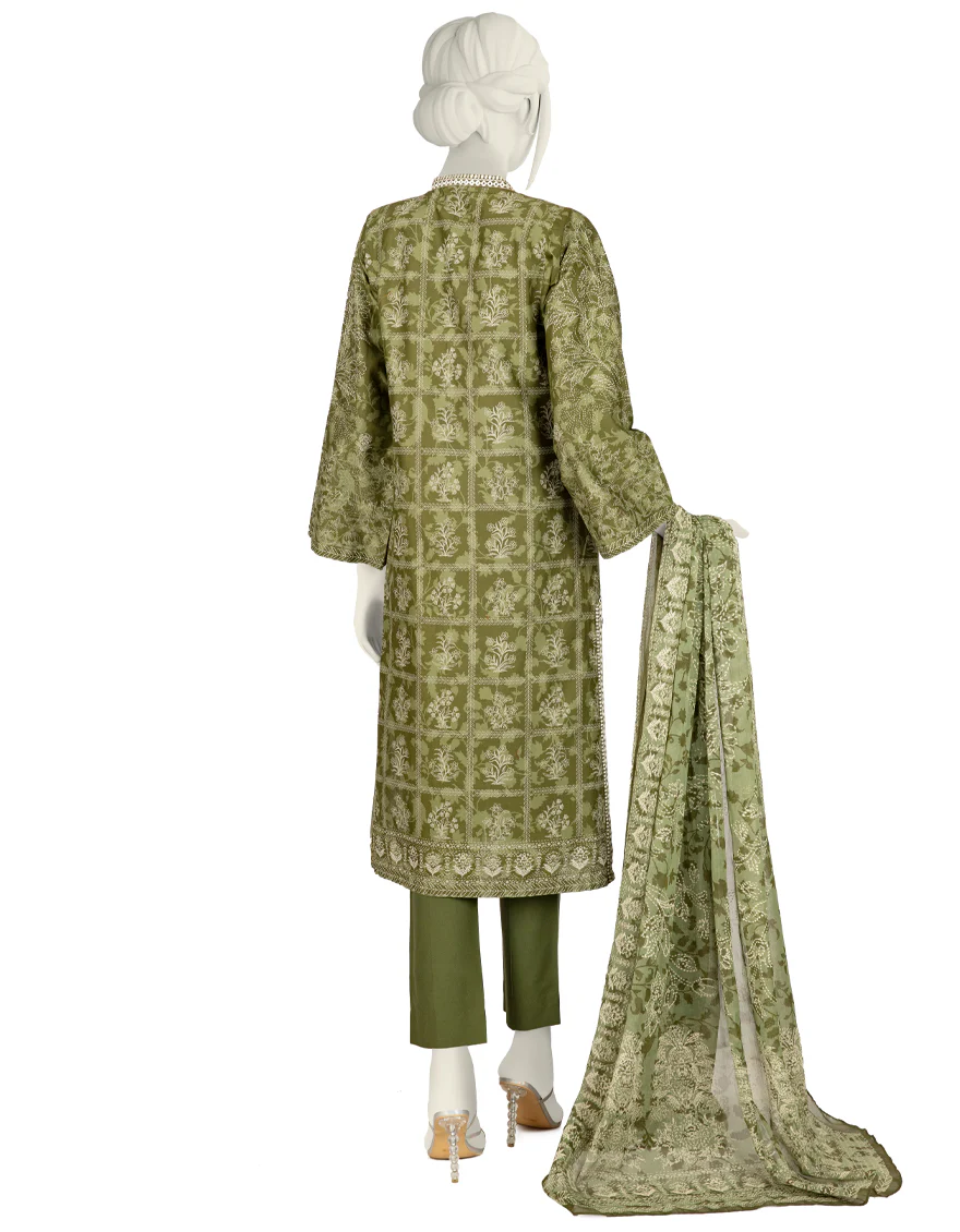 GREEN CAMBRIC 3PC STITCHED | JJPW-W-JW-US-22-1739 FB/THIRMA - Image 2
