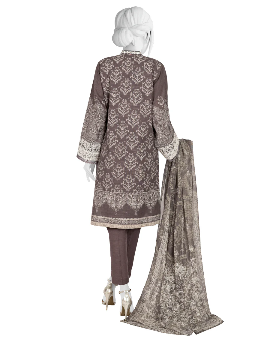 GREY KHADDAR 3PC STITCHED | JJPW-W-JW-US-22-1742 FB/TASHKENT - Image 2
