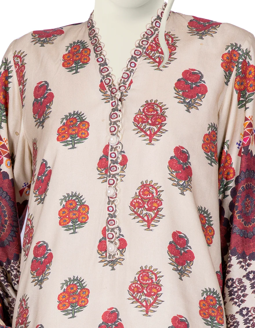 BEIGE LINEN 3PC STITCHED | JJPW-W-JW-US-22-1745 FB/CASHMERE - Image 3