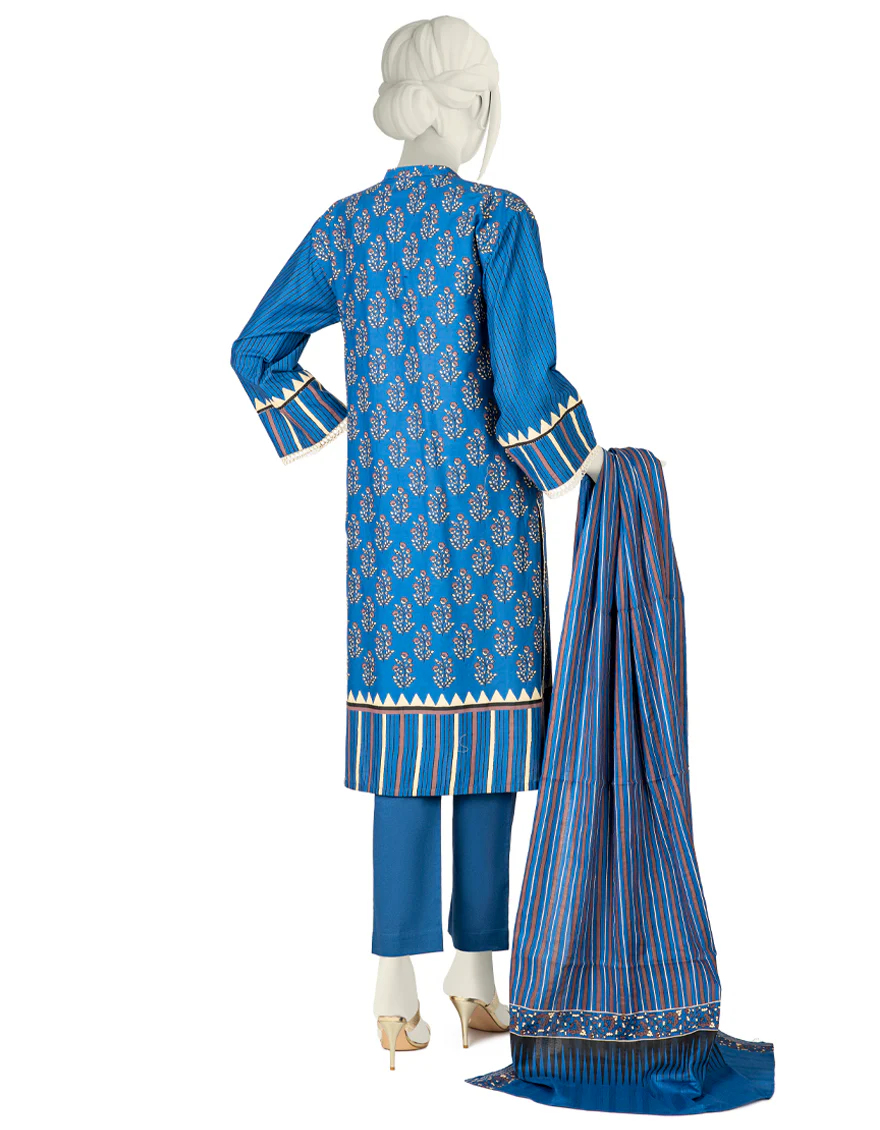 BLUE CAMBRIC 3PC STITCHED | JJPW-W-JW-US-22-1749 FB/ELIRA - Image 2