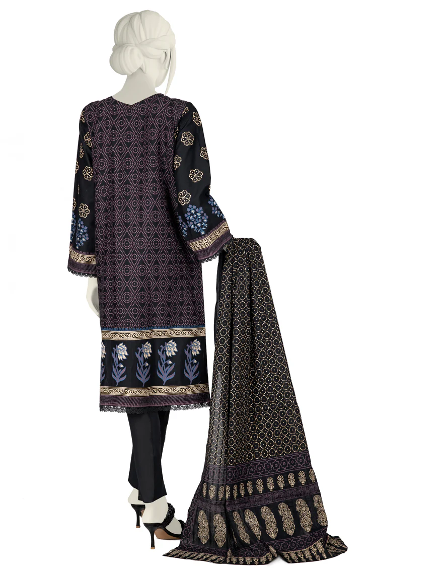 BLACK CAMBRIC 3PC STITCHED | JJPW-W-JW-US-22-1751 FB/ROZHAN - Image 2