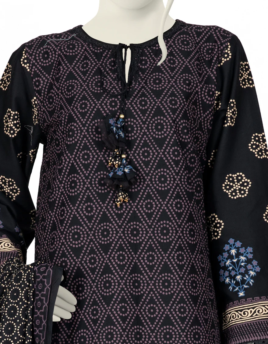 BLACK CAMBRIC 3PC STITCHED | JJPW-W-JW-US-22-1751 FB/ROZHAN - Image 3