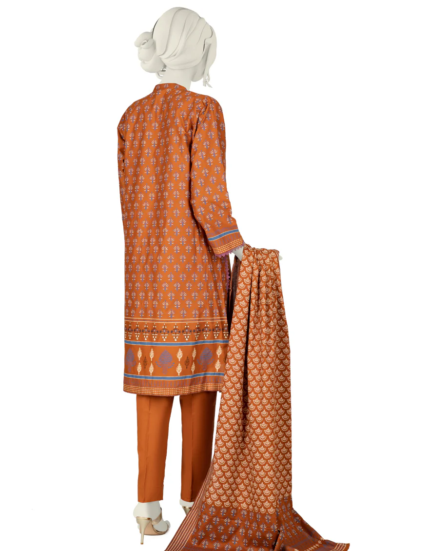 MUSTARD CAMBRIC 3PC STITCHED | JJPW-W-JW-US-22-1754 FB/AZIZ-E-DELAM - Image 2