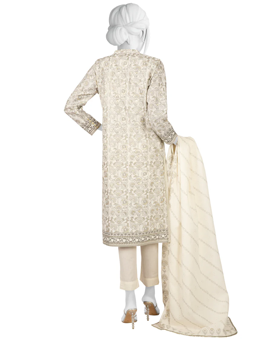 WHITE CAMBRIC 3PC STITCHED | JJPW-W-JW-US-22-1763 FB/ROSEMARY - Image 2