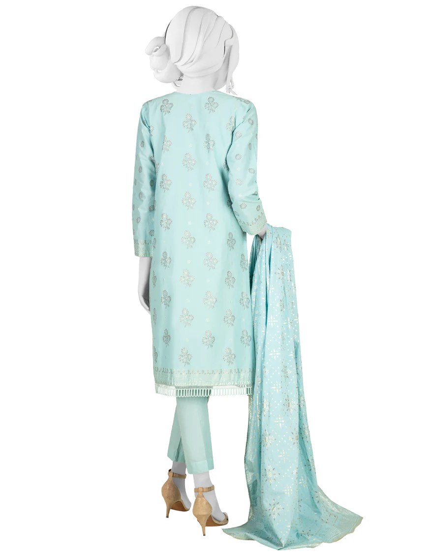 FEROZI CAMBRIC 3PC STITCHED | JJPW-W-JW-US-22-1768 FB/SALVIA - Image 2