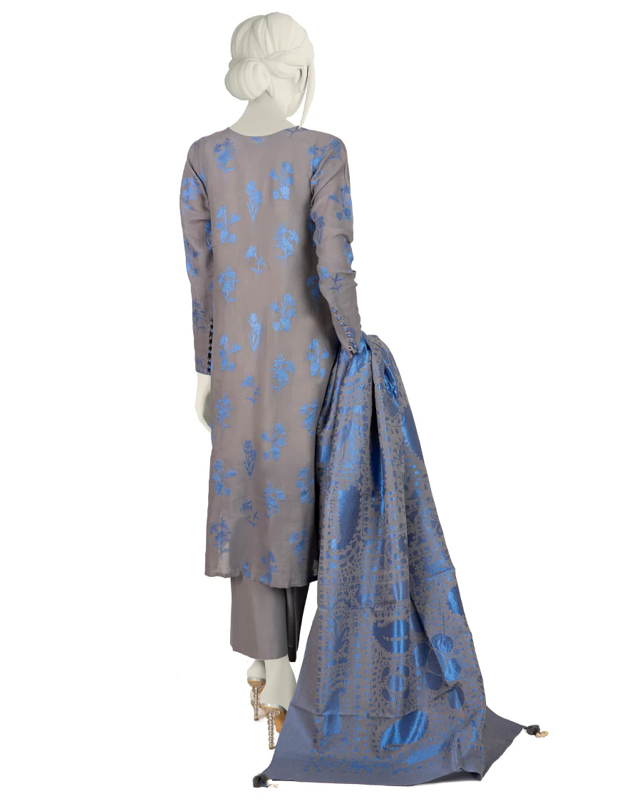 BLUE-GREY JACQUARD 3PC STITCHED | JJPW-W-JW-US-22-1769 FB/MBIZI - Image 2