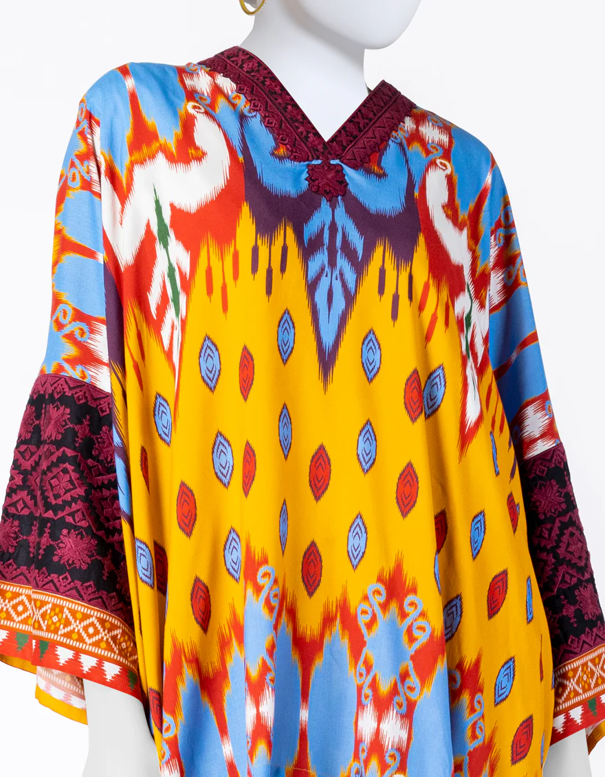 MULTICOLOR LINEN 2PC STITCHED | JJPW-W-JW2-24-2016 FB/IKAT FUSION-01 - Image 2