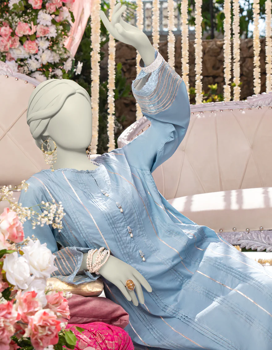 BLUE LAWN 2PC STITCHED | JJPW-W-JW2-24-2038 FB/CLASSIC DYED-04 - Image 2