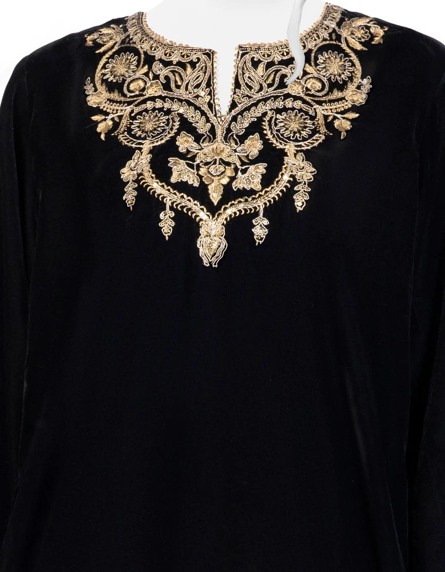 BLACK VELVET 2PC STITCHED | JJPW-W-JW2-US-22-2024 FB/SIYAH - Image 3