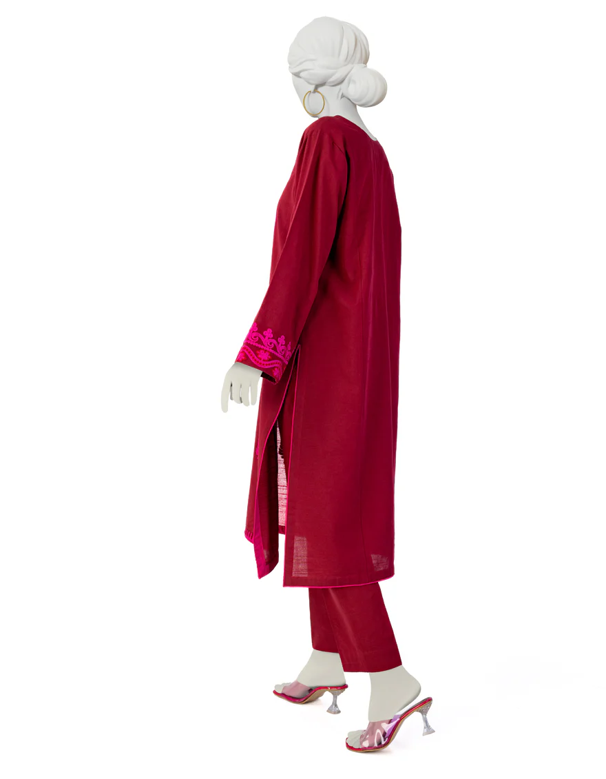 RUST KHADDAR 2PC STITCHED | JJPW-W-JW2-US-23-2020 FB/AARI-2 - Image 2