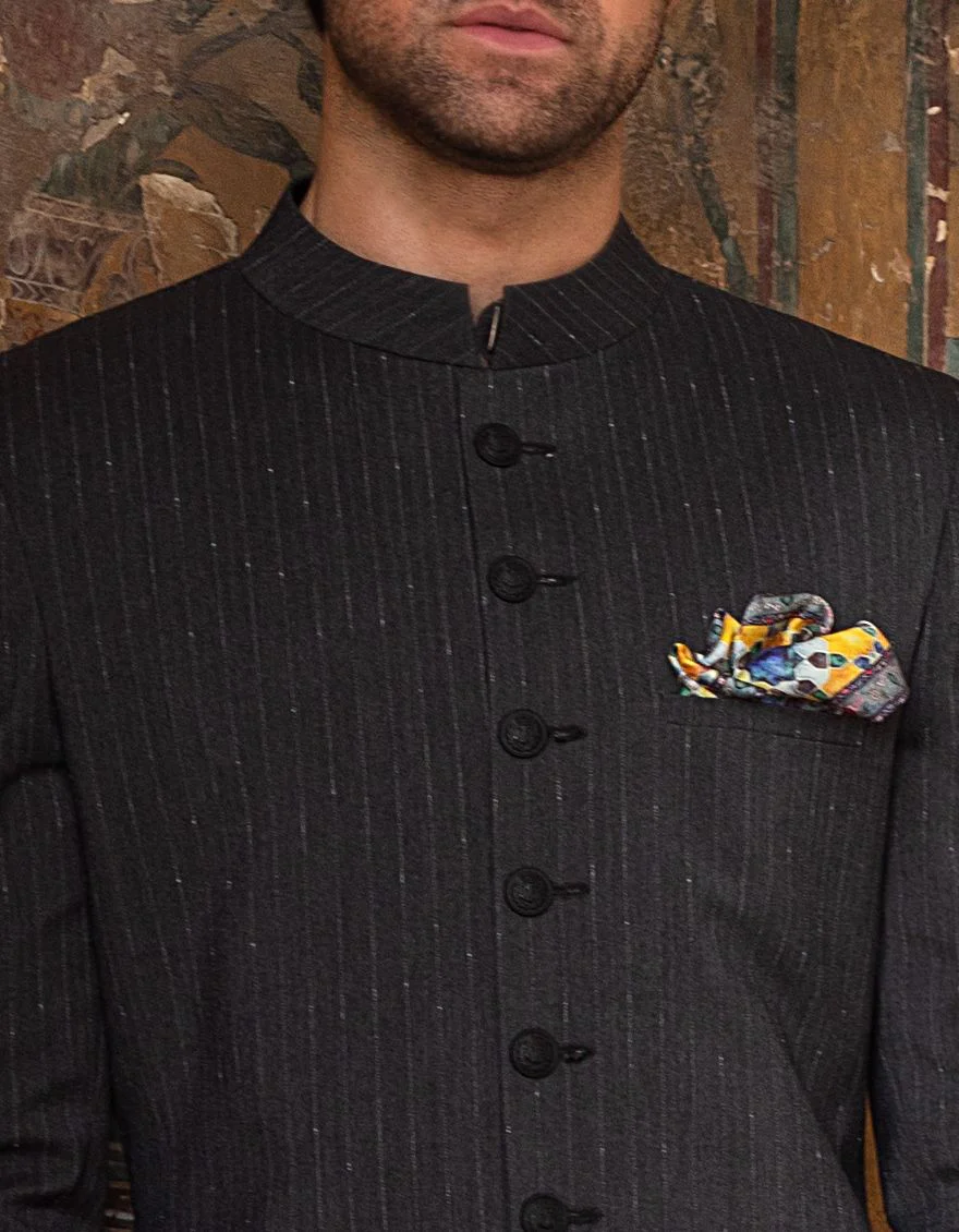 GREY SHERWANI | JJSW-US-522/S21/JJ7449-FL - Image 4