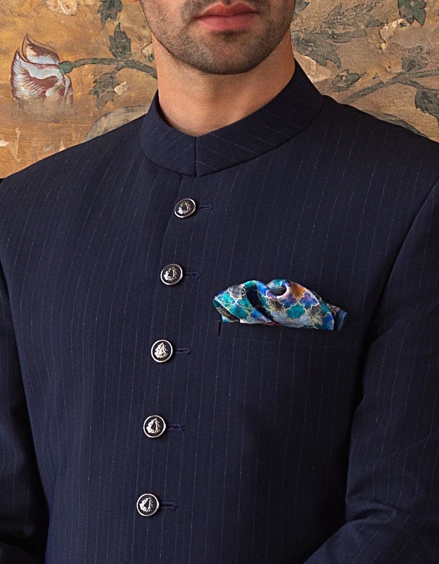 ROYAL BLUE SHERWANI | JJSW-US-523/S21/JJ7449-FL - Image 2