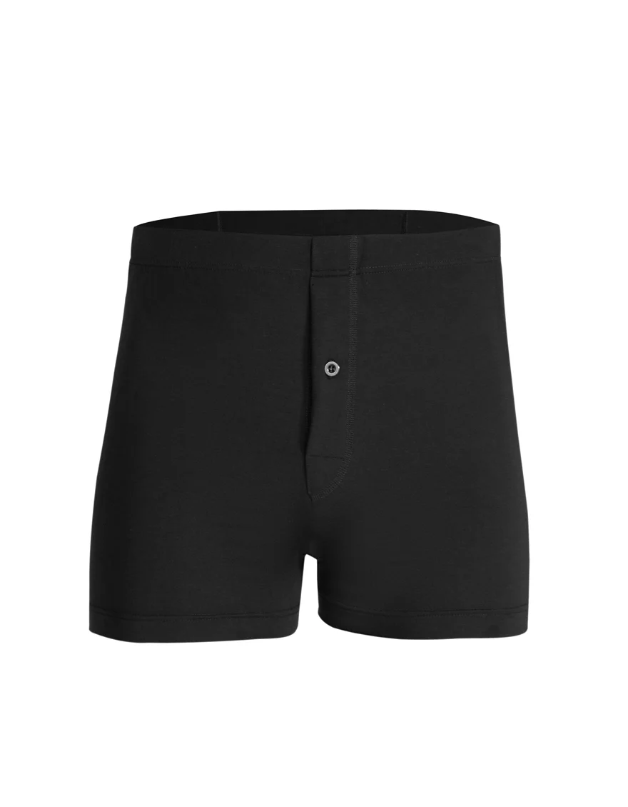 BLACK & WHITE COTTON BOXER | JJUW-US-2CBOXER - BLACK & WHITE - Image 2