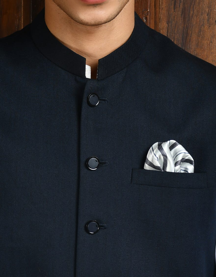 BLUE SUITING WAISTCOAT | JJVC-A-27381-R10-AP/S24/JJ9546-PN - Image 3