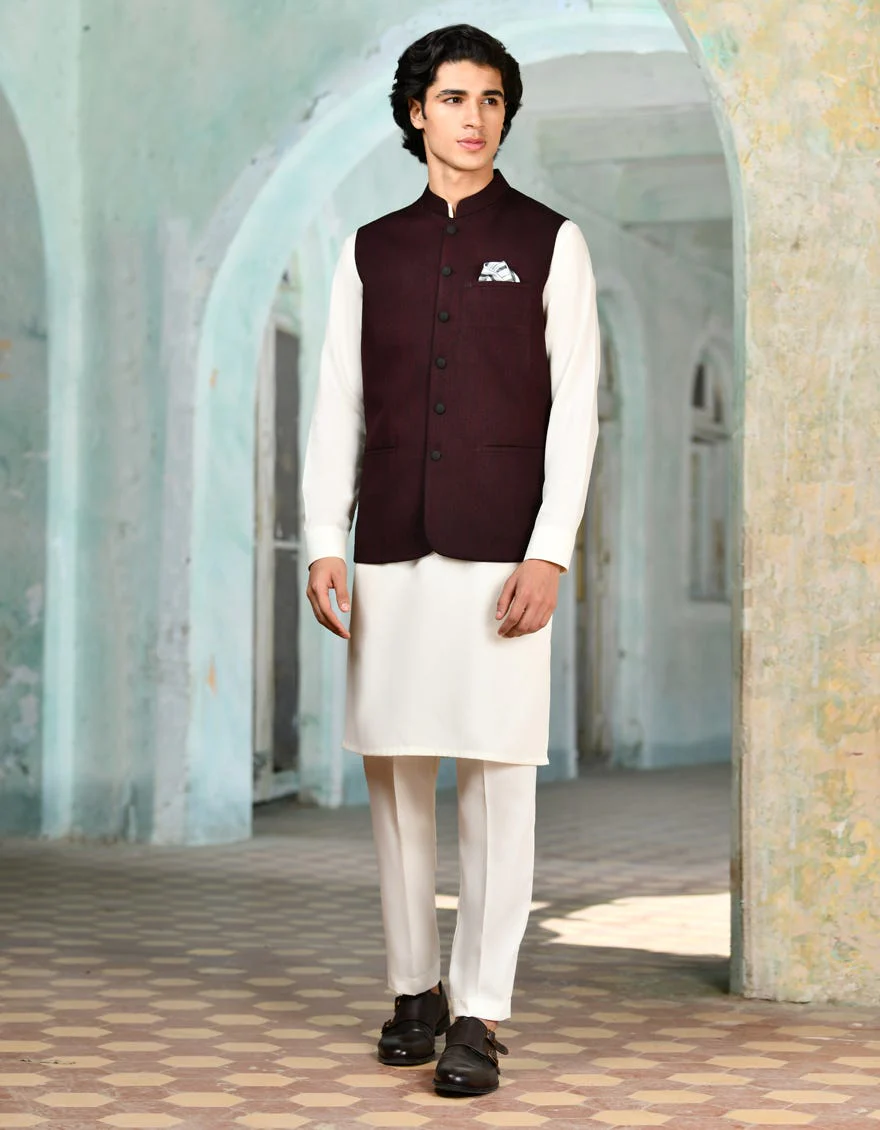 RED SUITING WAISTCOAT | JJVC-A-27384-R11-AP/S24/JJ9546-PN - Image 2